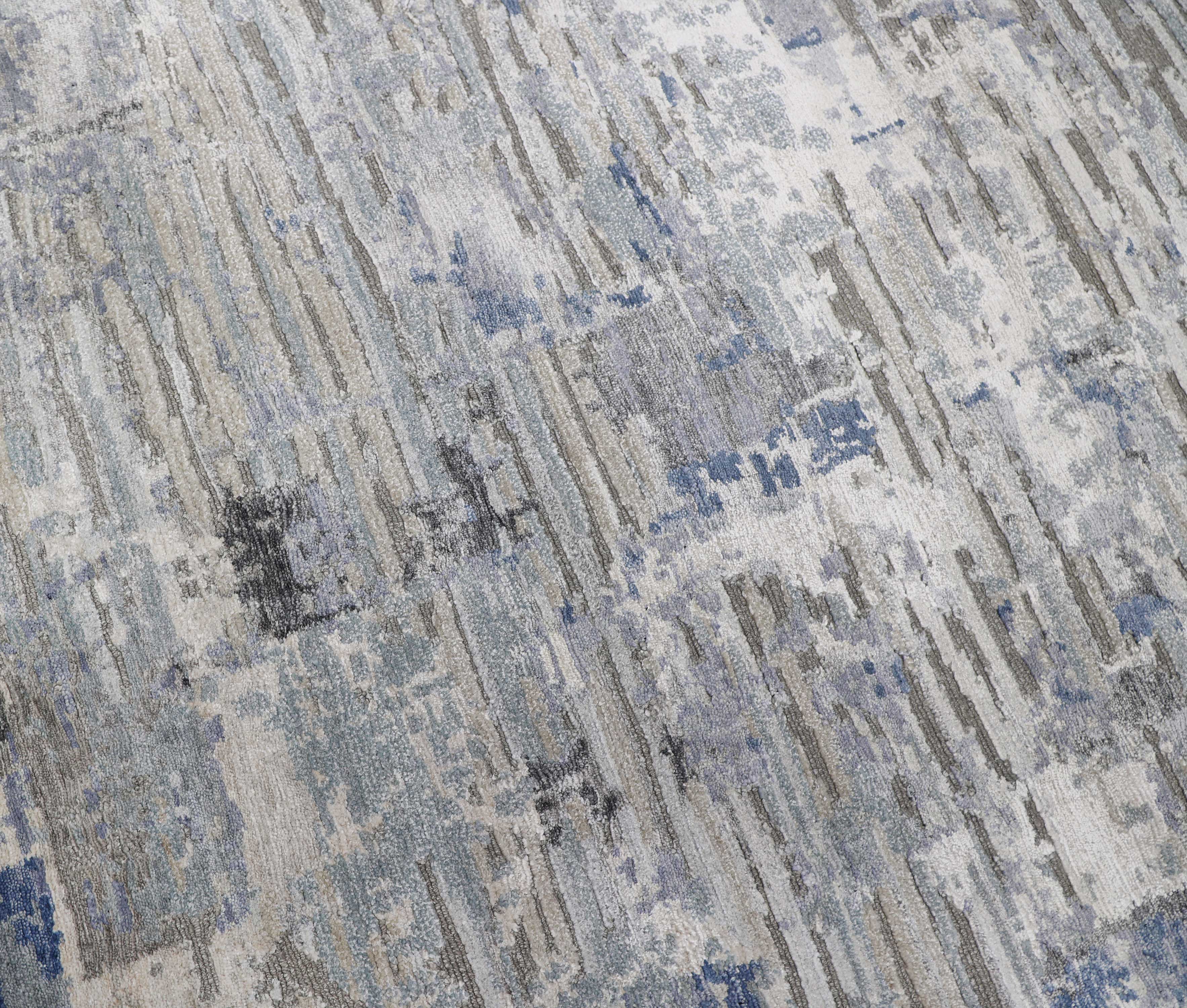 PEGASUS | 8' x 10' FT | MODERN RUGS | SILVER/BLUE COLOR