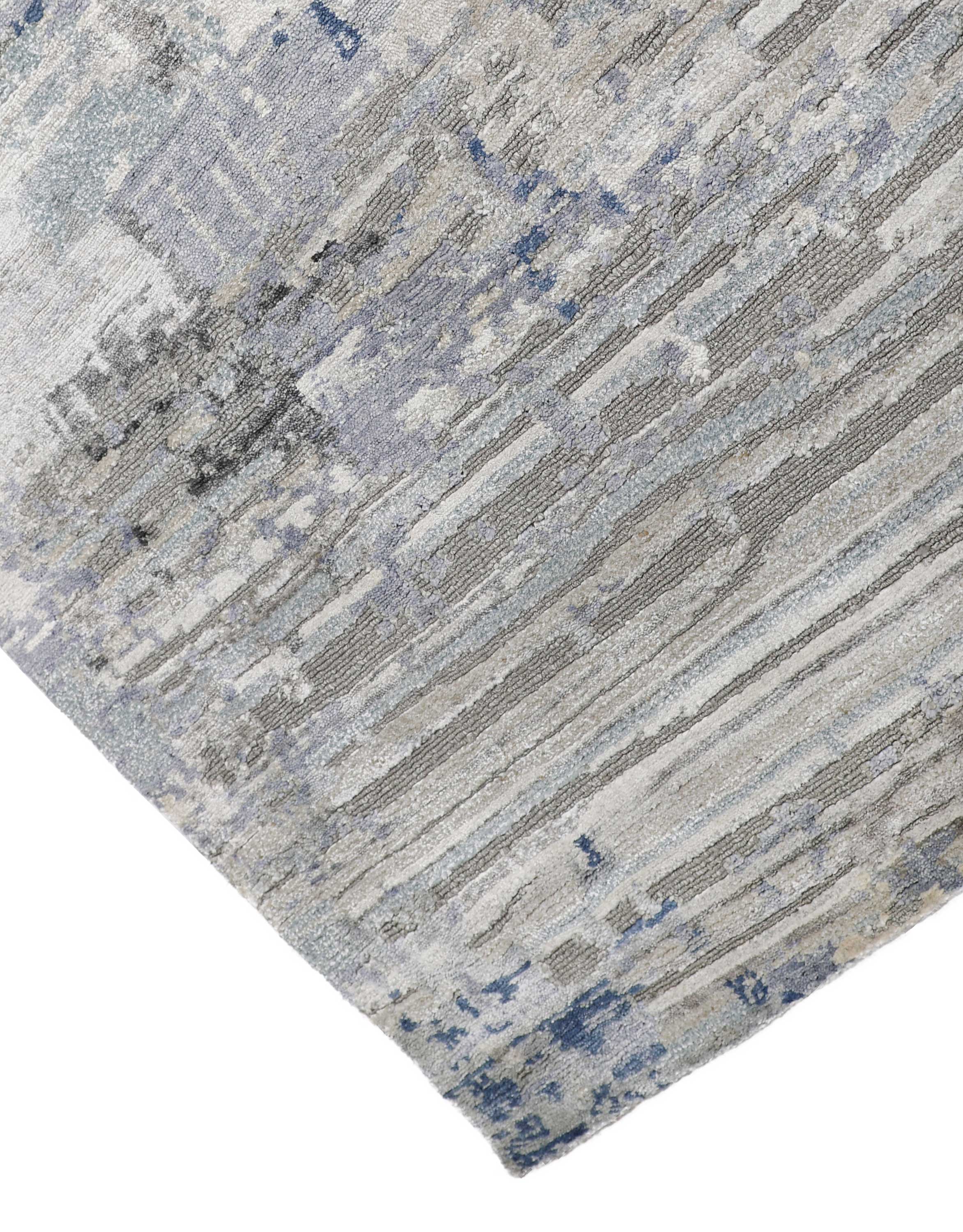 PEGASUS | 8' x 10' FT | MODERN RUGS | SILVER/BLUE COLOR