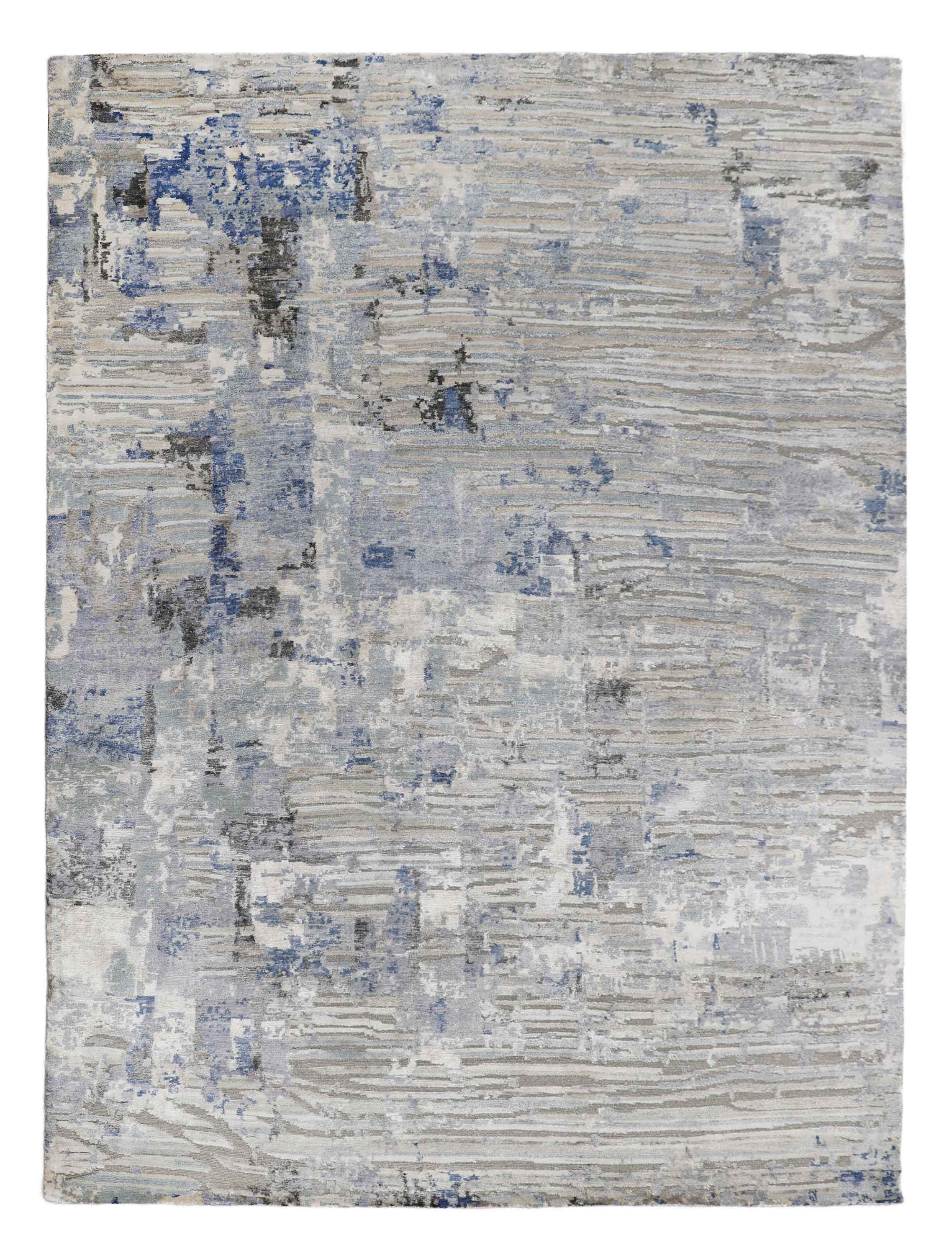 PEGASUS | 8' x 10' FT | MODERN RUGS | SILVER/BLUE COLOR