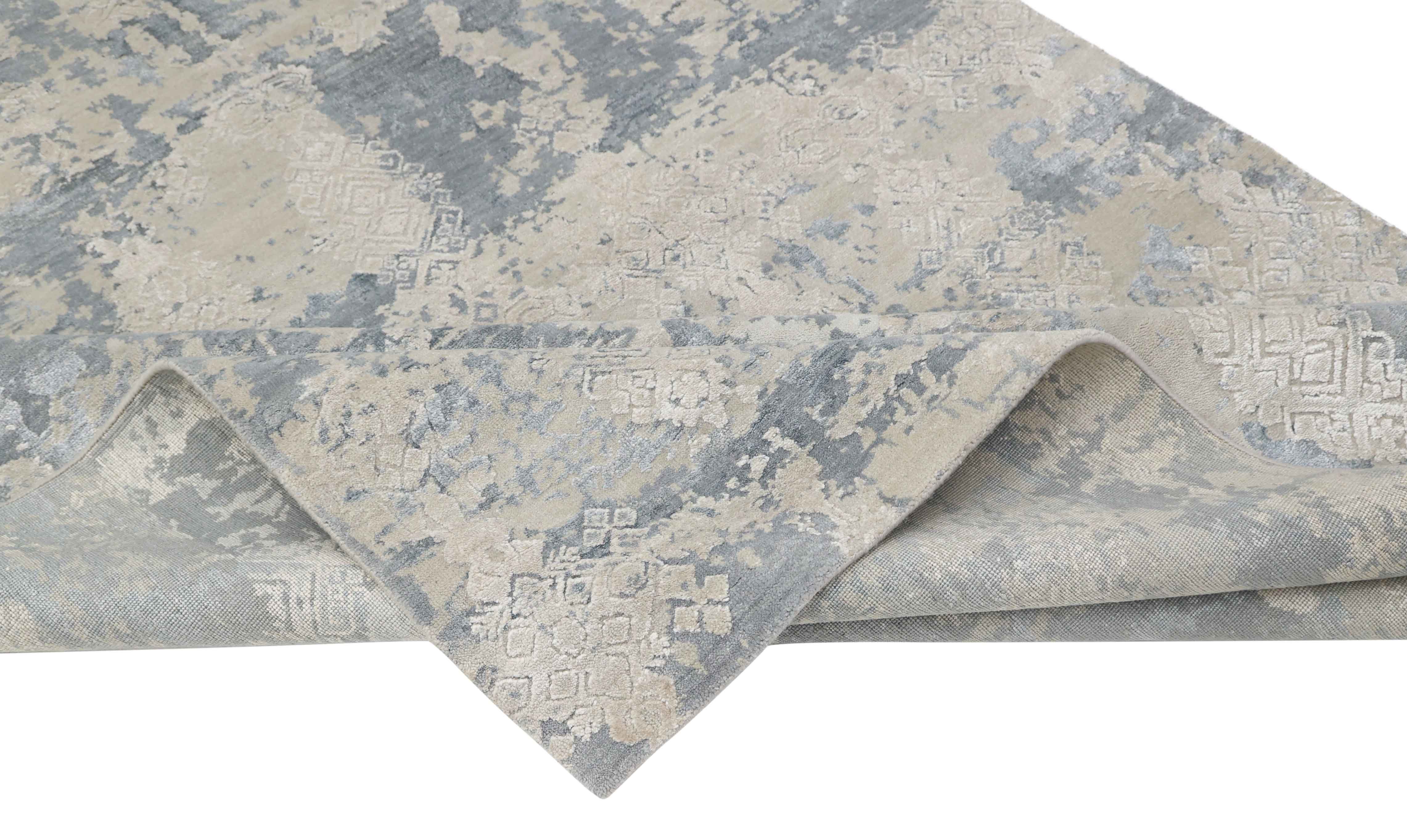 FRANCA | 8' x 10' FT | TRADITIONAL RUGS IVORY | BLUE COLOR