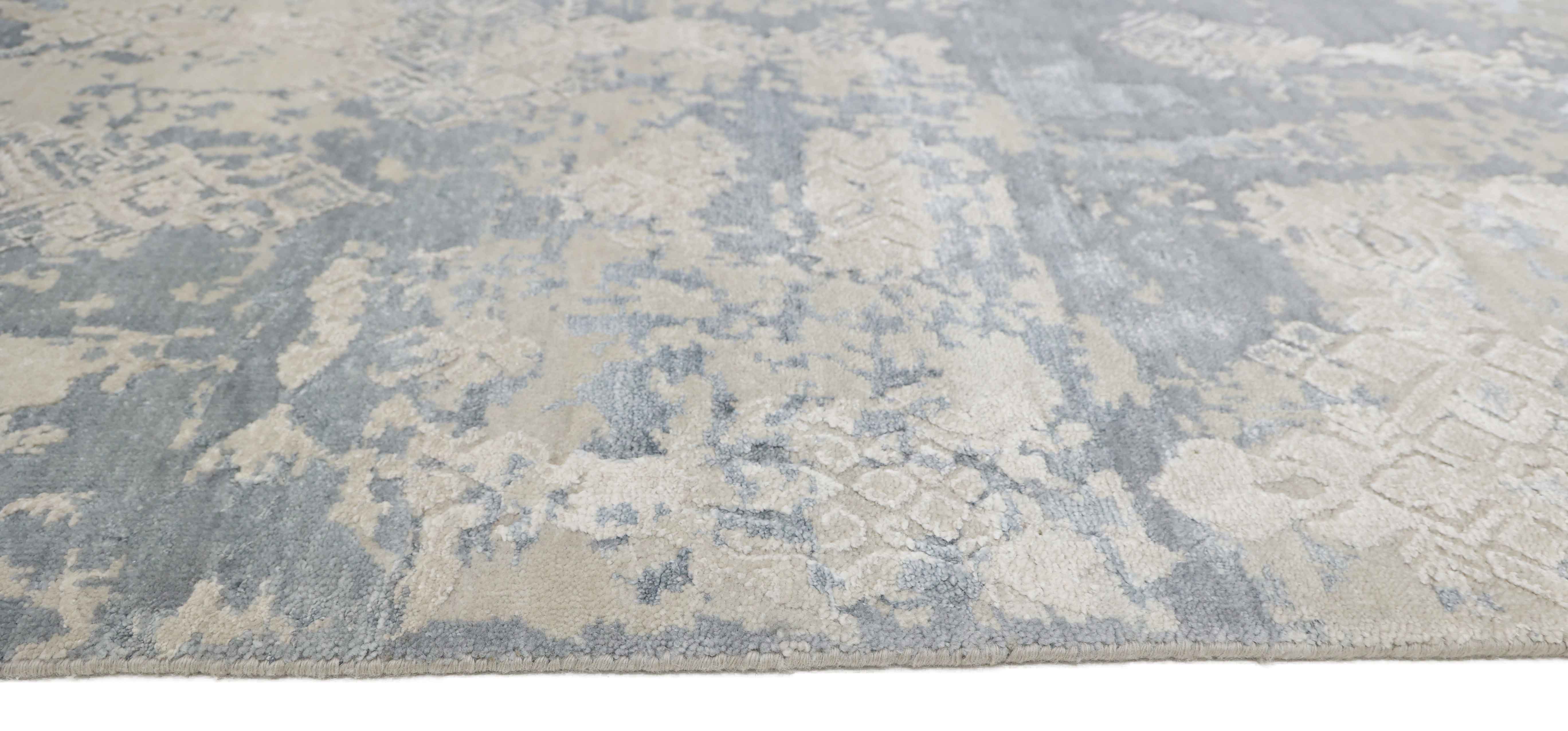 FRANCA | 8' x 10' FT | TRADITIONAL RUGS IVORY | BLUE COLOR