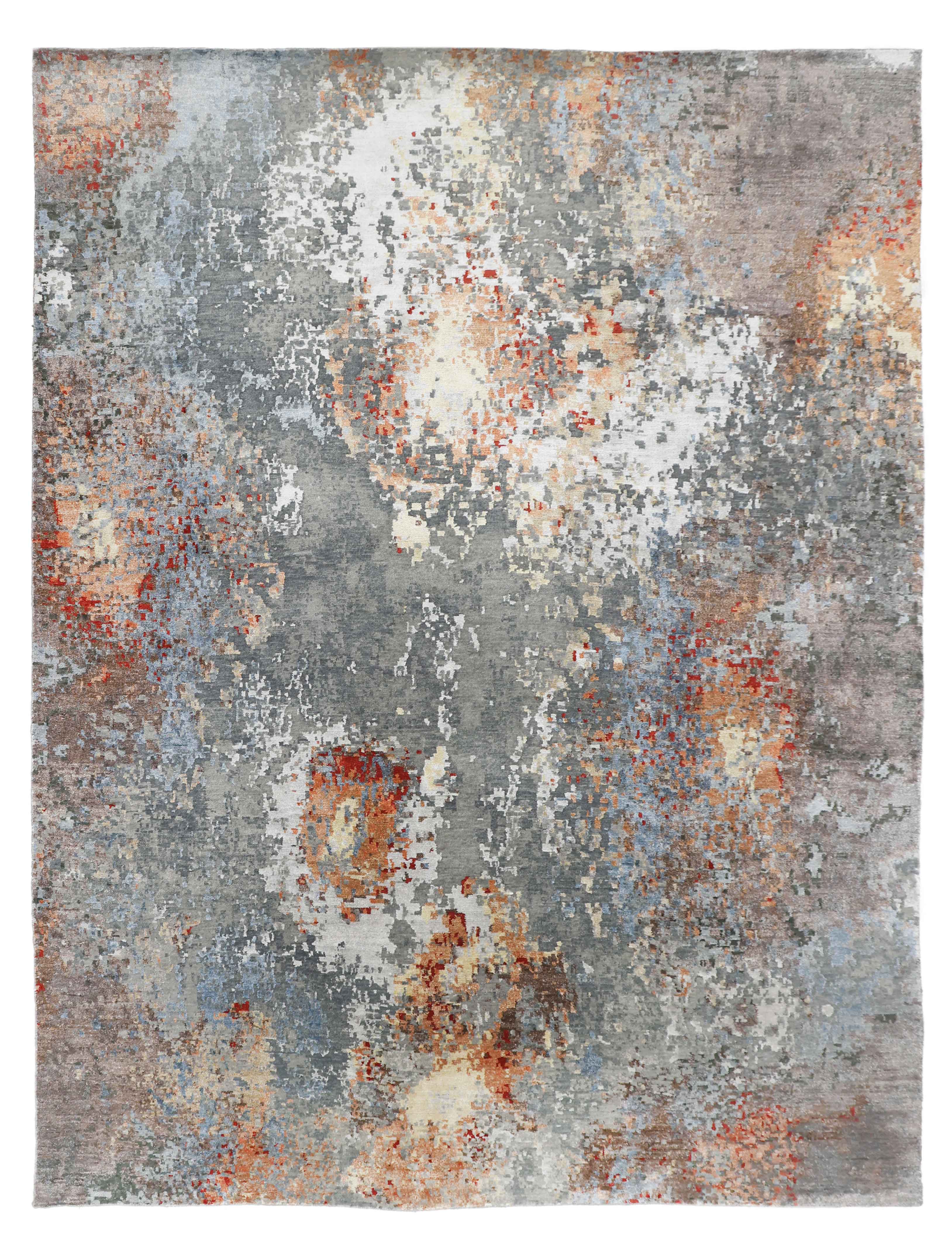 MEDALLIAN | 9'x12' FT  |  10'x14' FT | MODERN RUGS | RED