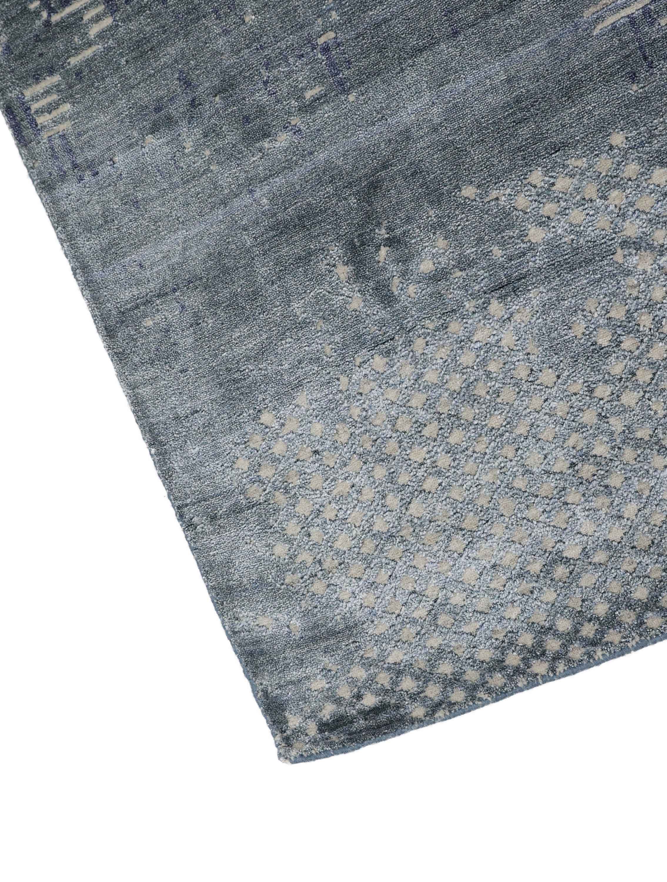 ELKONIN | 6'x 9' FT | 8' x 10' FT | MODERN RUGS | IVORY-BLUE COLOR