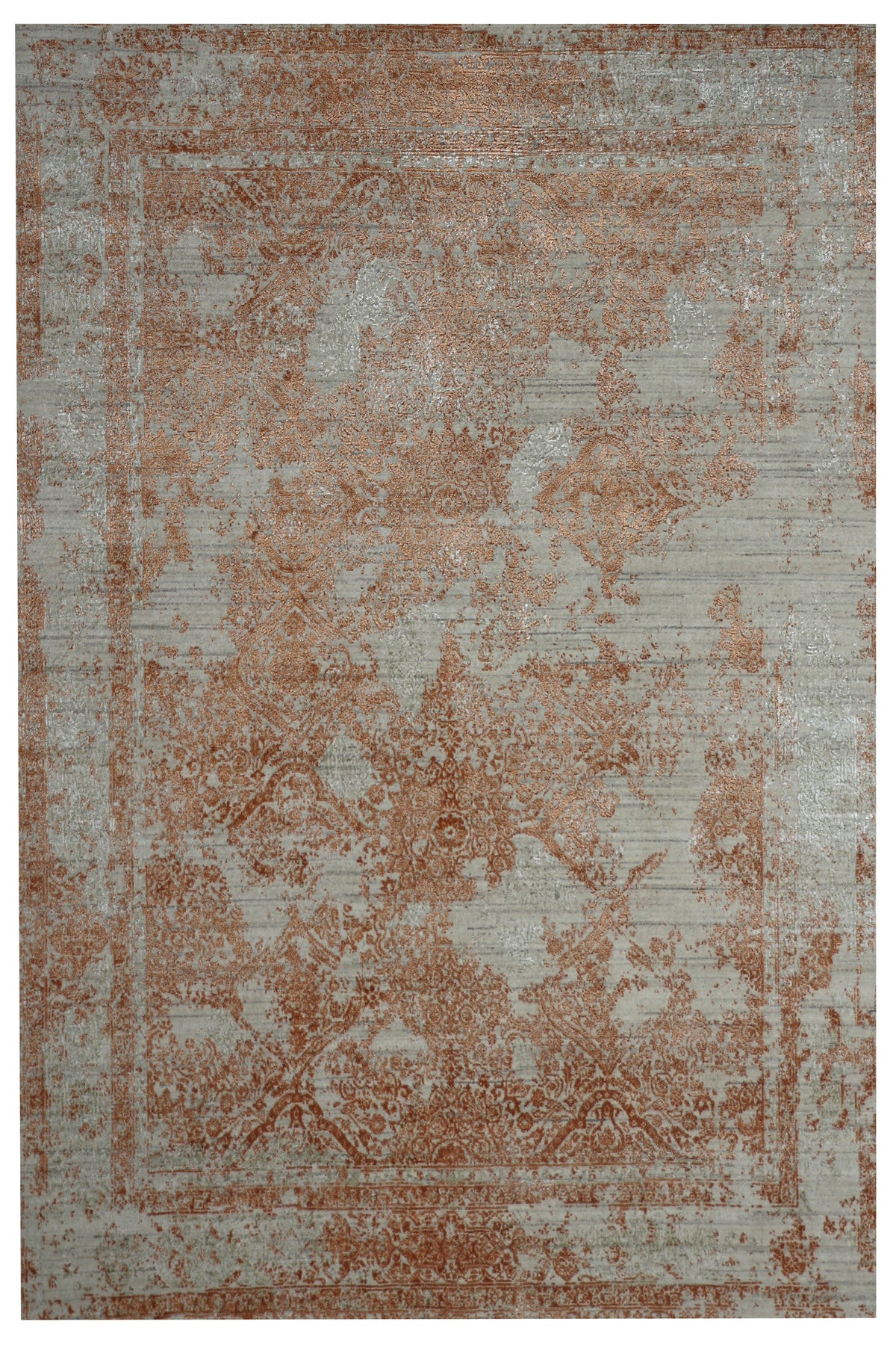 NURAY| 6' x 8' FT  | TRANSITIONAL RUGS | IVORY ORANGE COLOR