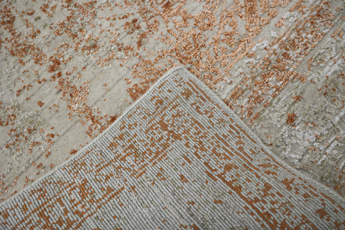 NURAY| 6' x 8' FT  | TRANSITIONAL RUGS | IVORY ORANGE COLOR