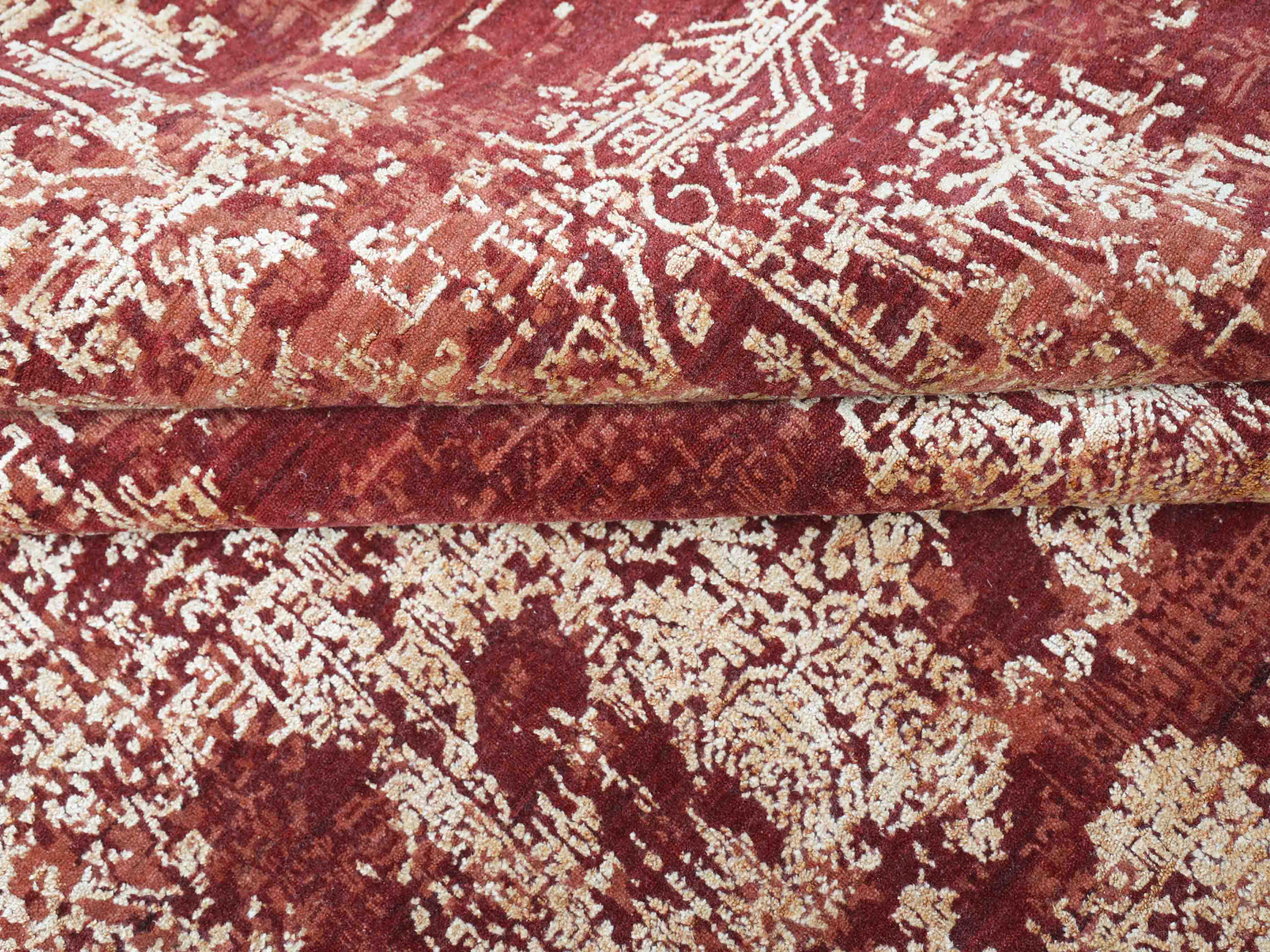 LANVA | 8' x 10' FT | MODERN RUGS | RED COLOR