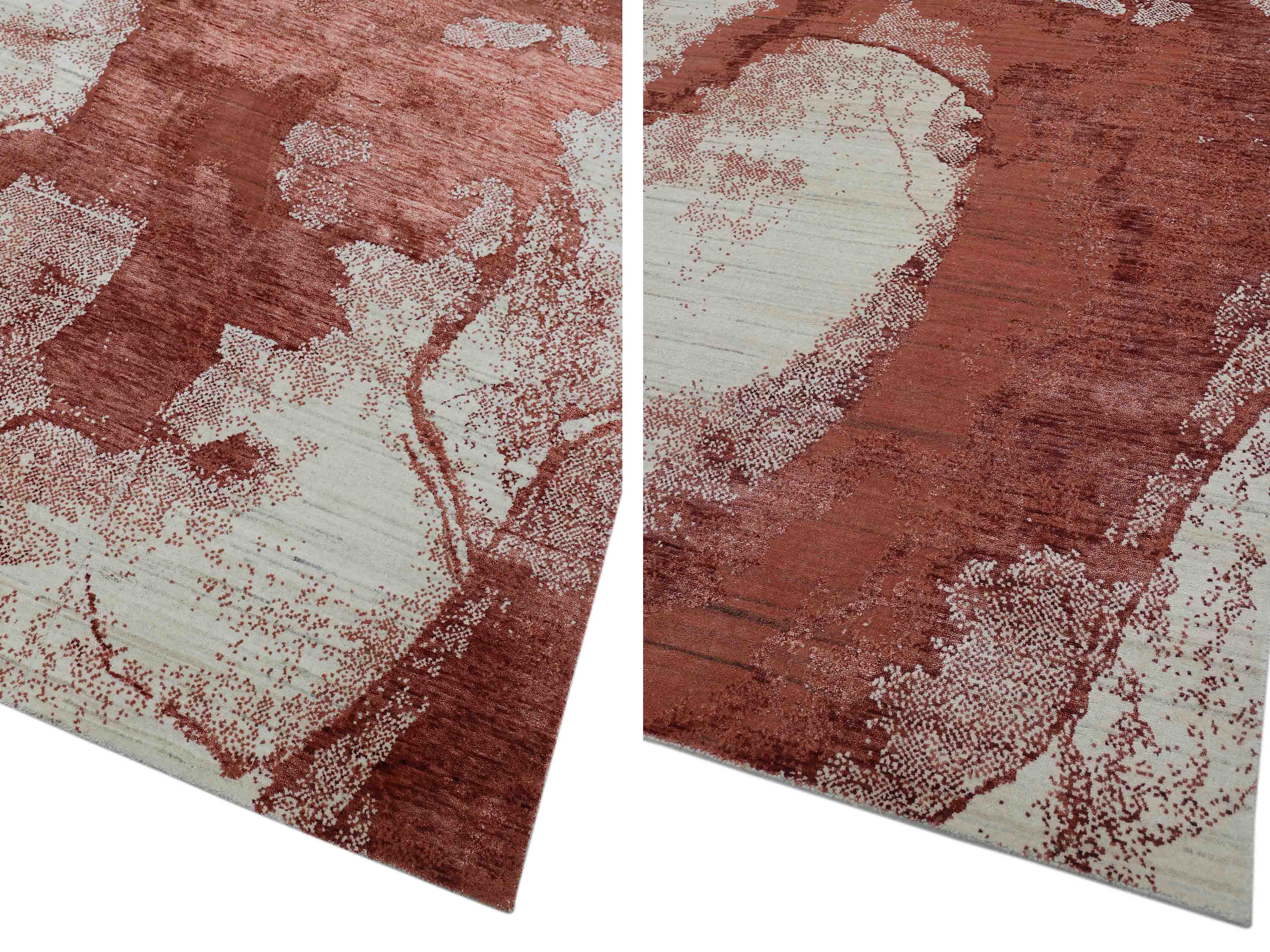 BUNGMMUAL | 8' x 10' FT | MODERN RUGS | RED COLOR