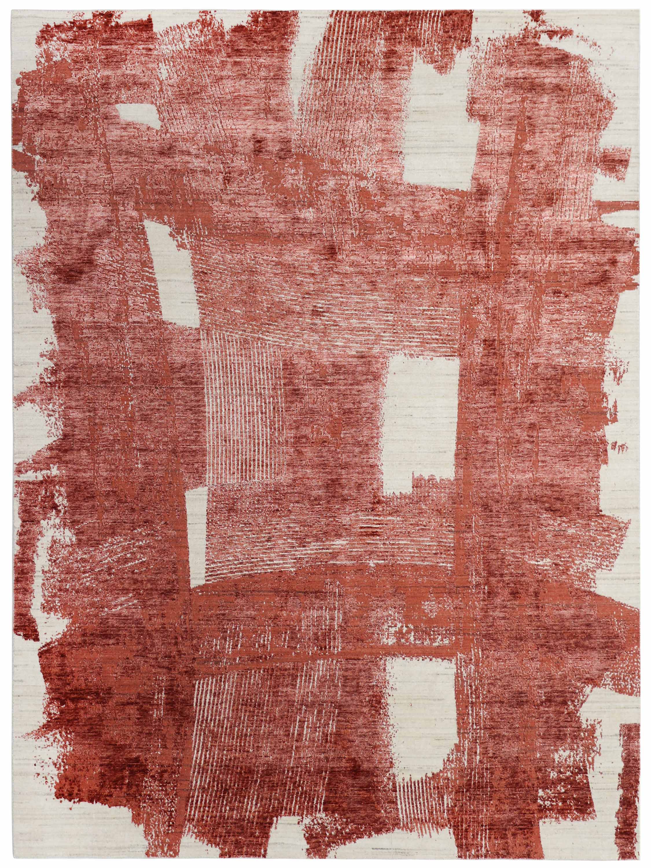 PEARSON | 8' x 10' FT | MODERN RUGS | IVORY/RED COLOR