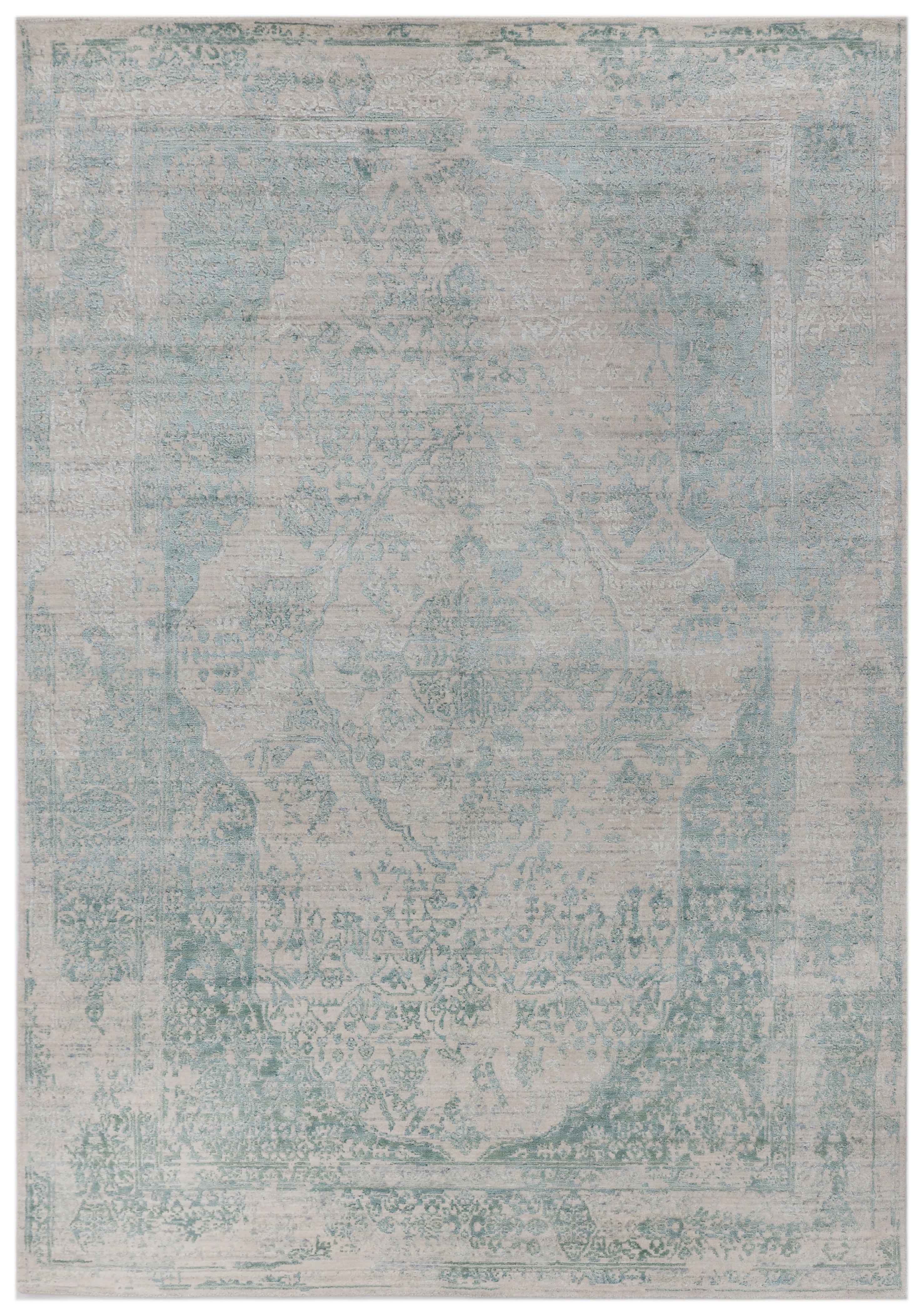 PATINA | 6' x 9' FT  | TRANSITIONAL RUGS | IVORY TURQUOISE COLOR