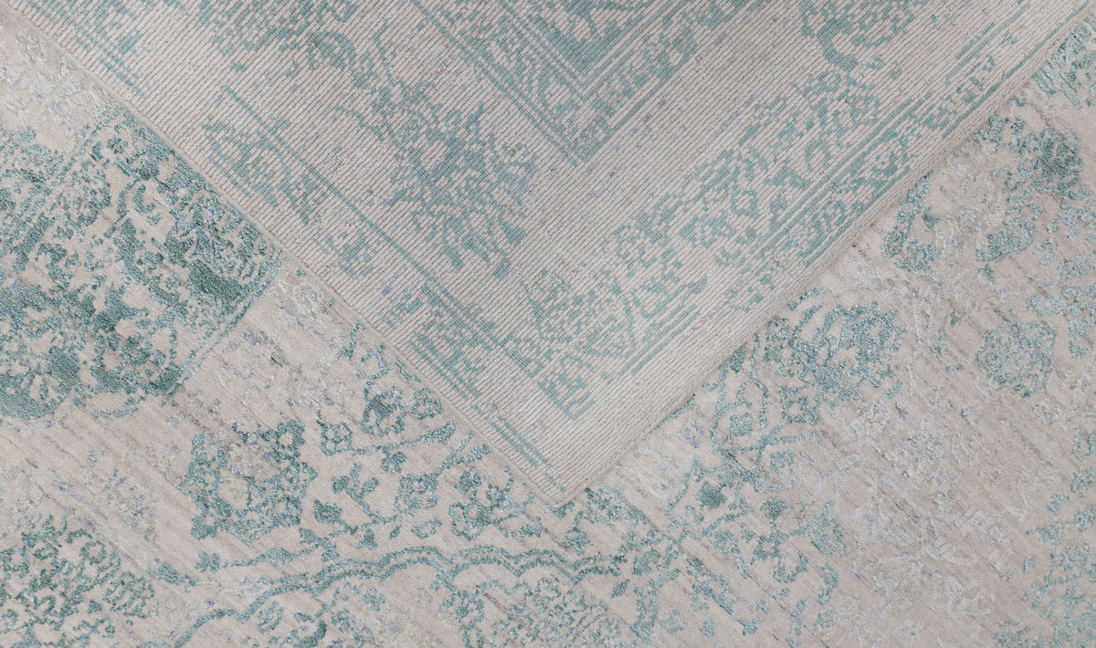 PATINA | 6' x 9' FT  | TRANSITIONAL RUGS | IVORY TURQUOISE COLOR