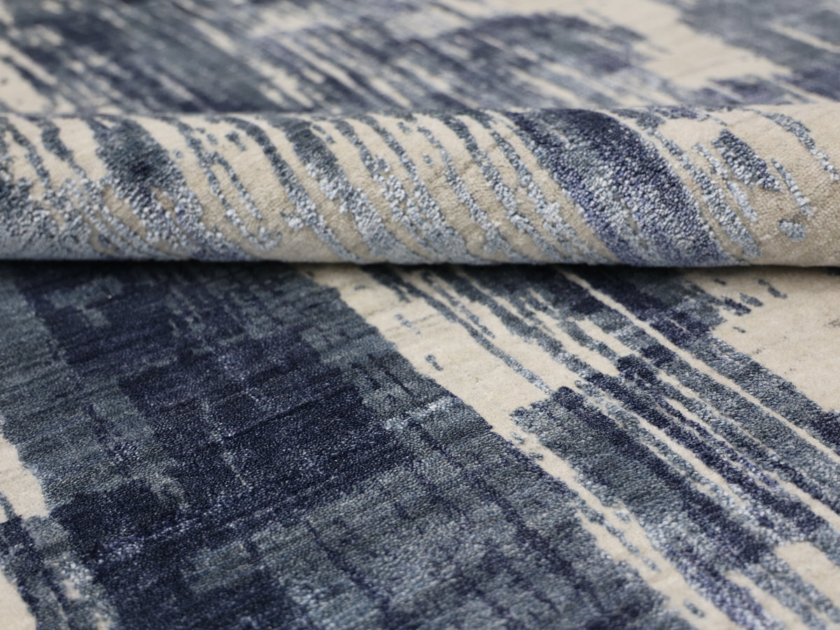 UVENUTI | 8' x 10' FT  | TRANSITIONAL RUGS | IVORY BLUE COLOR