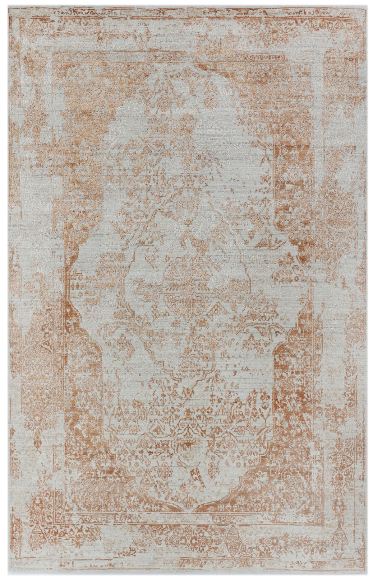 APREZO | 6' x 9' FT  | TRANSITIONAL RUGS | IVORY RUST COLOR