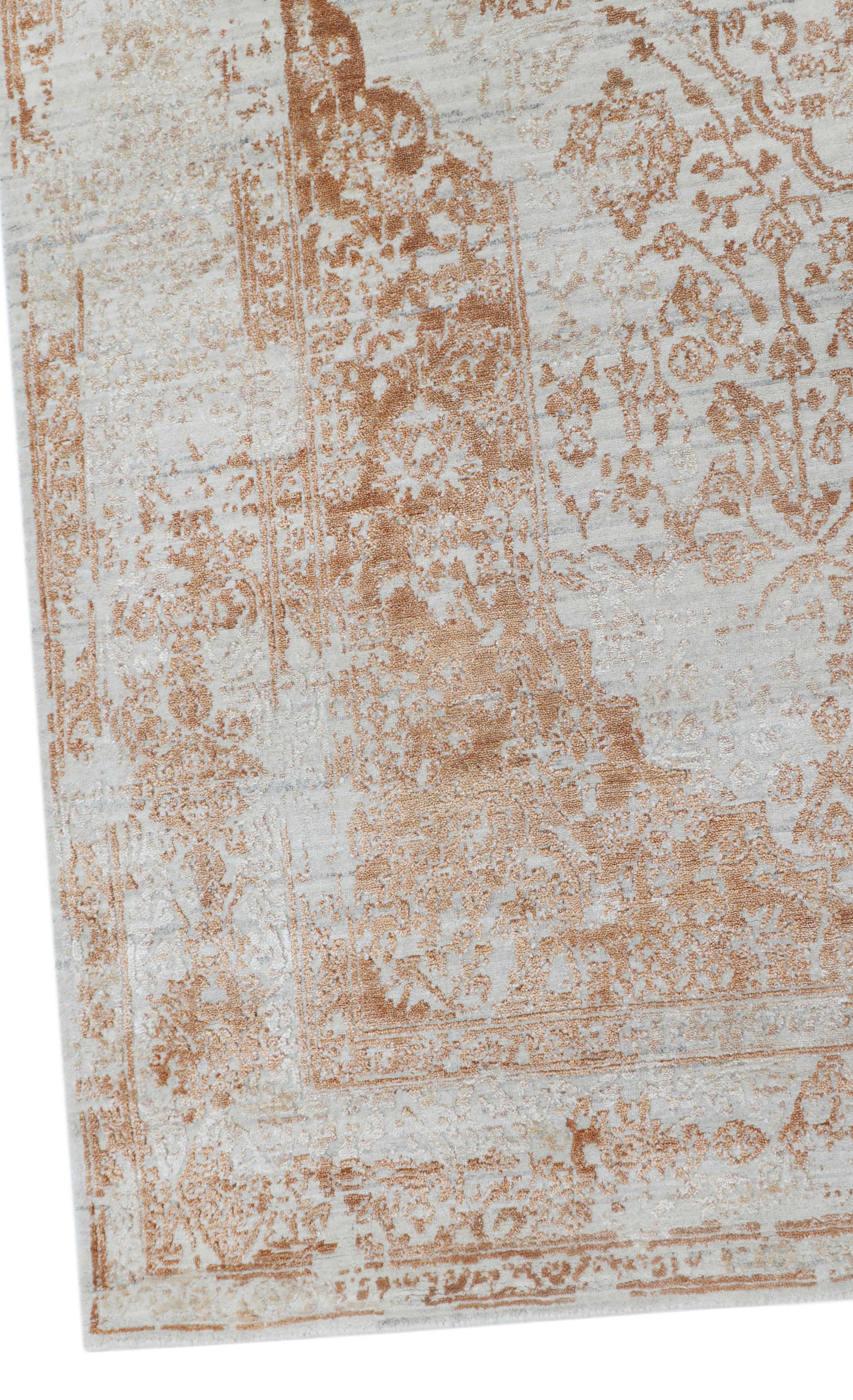 APREZO | 6' x 9' FT  | TRANSITIONAL RUGS | IVORY RUST COLOR