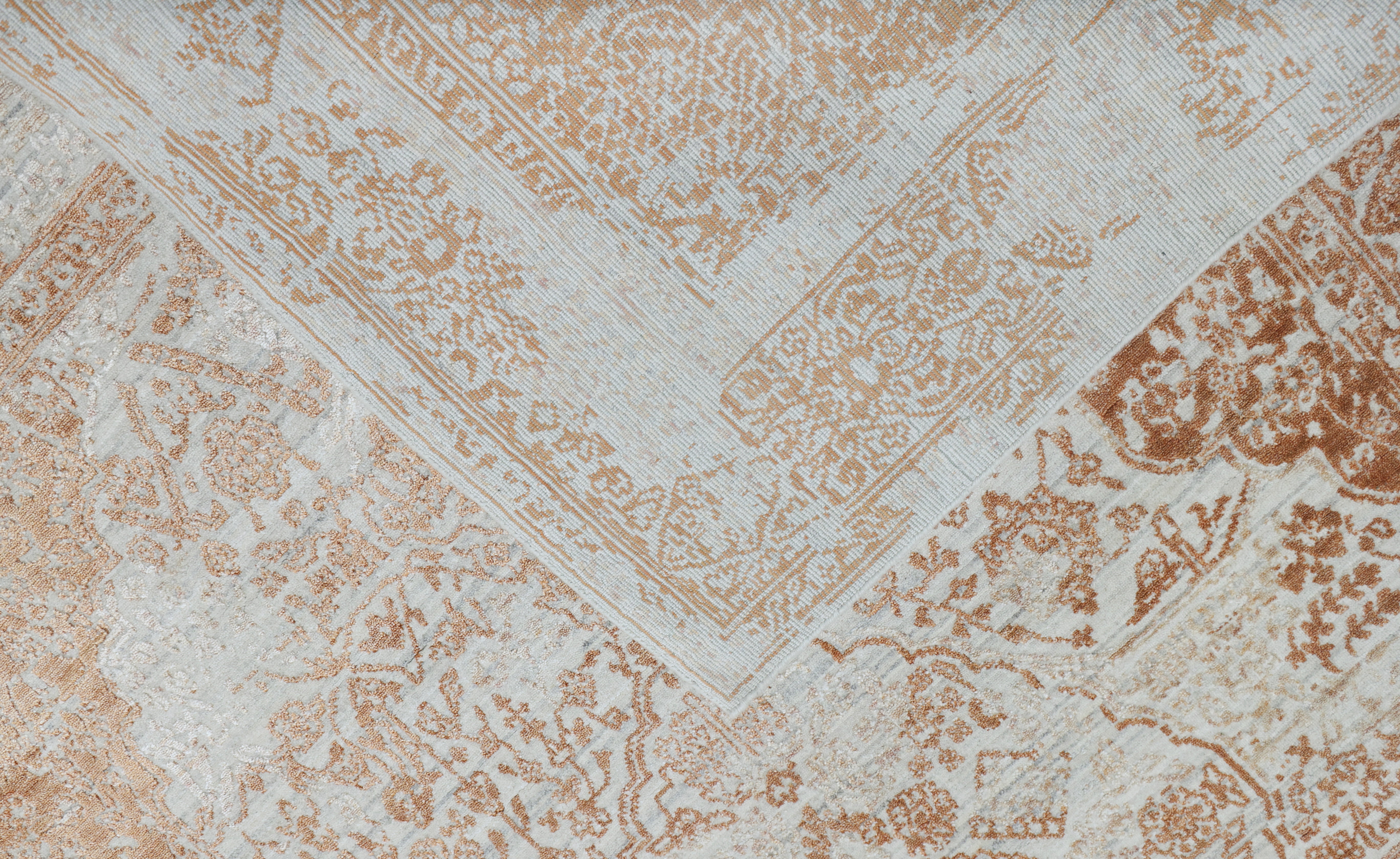APREZO | 6' x 9' FT  | TRANSITIONAL RUGS | IVORY RUST COLOR