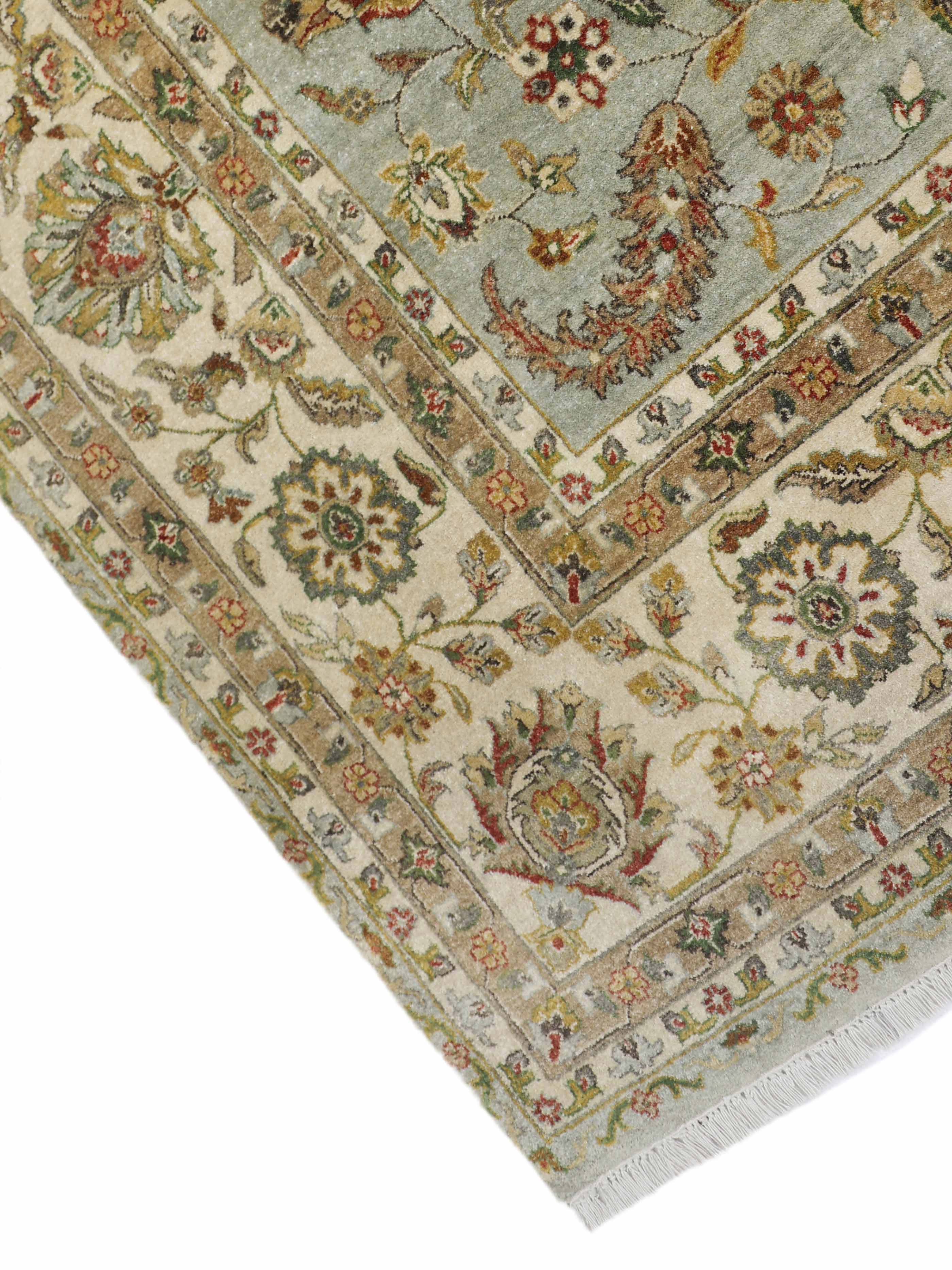 SUMMIT | 8' x 10' FT | TRADITIONAL RUGS | LIGHT GREEN - IVORY COLOR