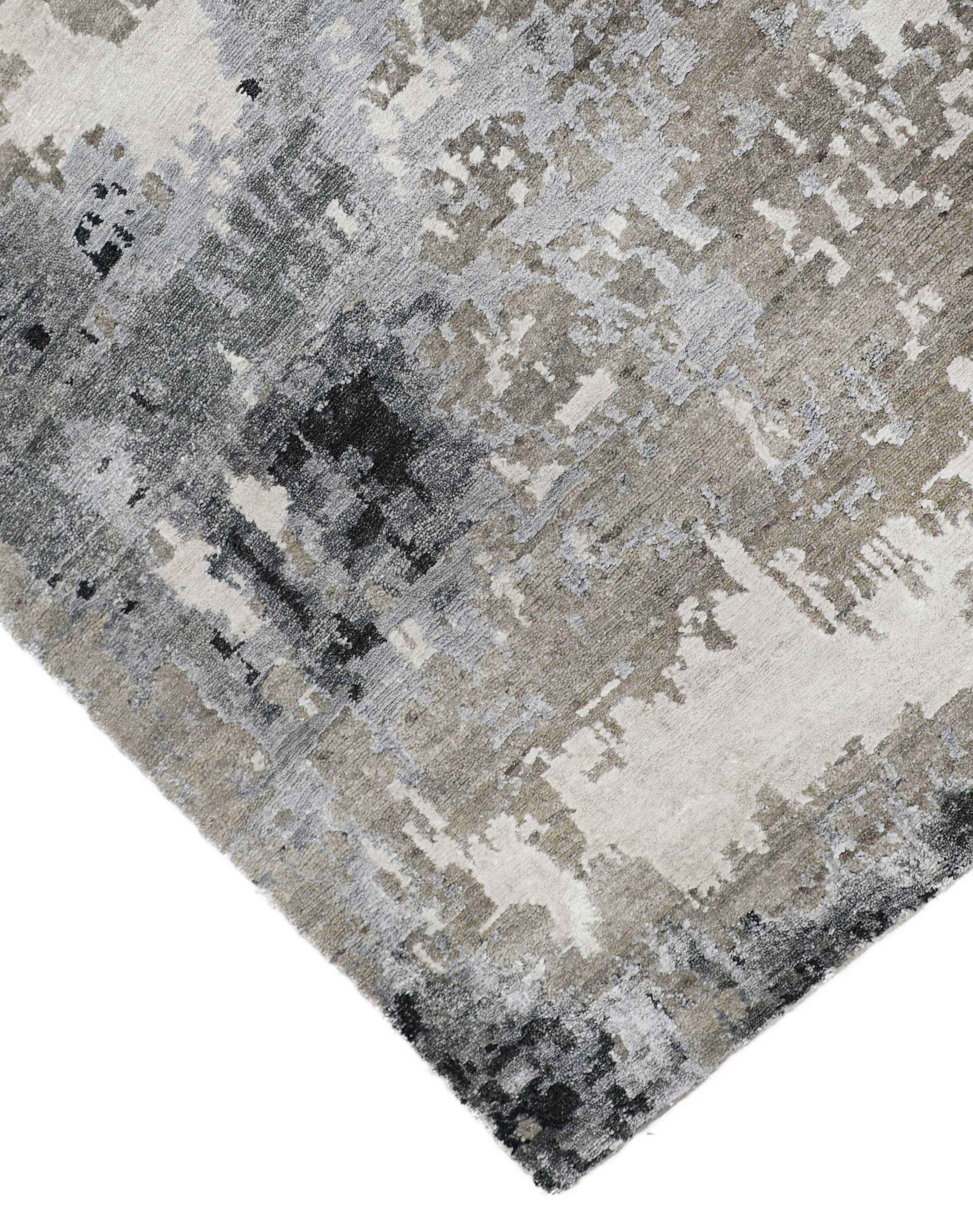 QUEST | 5.6' x 8' FT | MODERN RUGS | SILVER-CHARCOAL COLOR