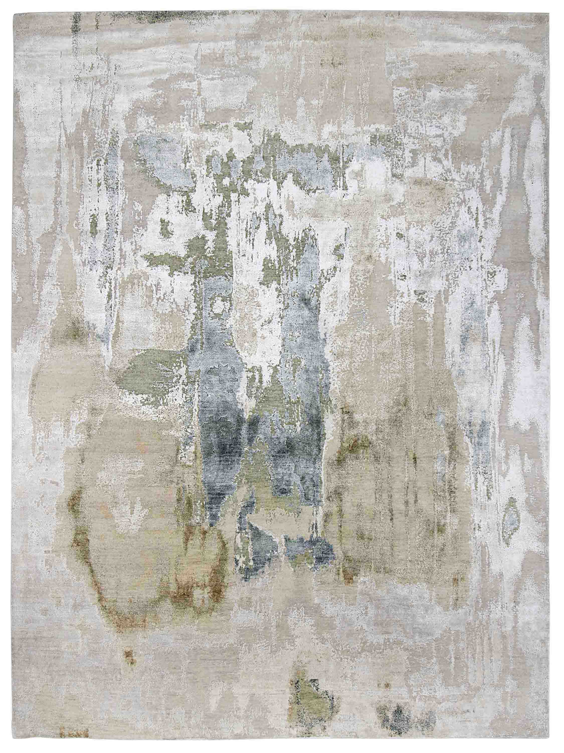 MISTORIA | 8' x 10' FT | MODERN RUGS | BEIGE / GREEN COLOR