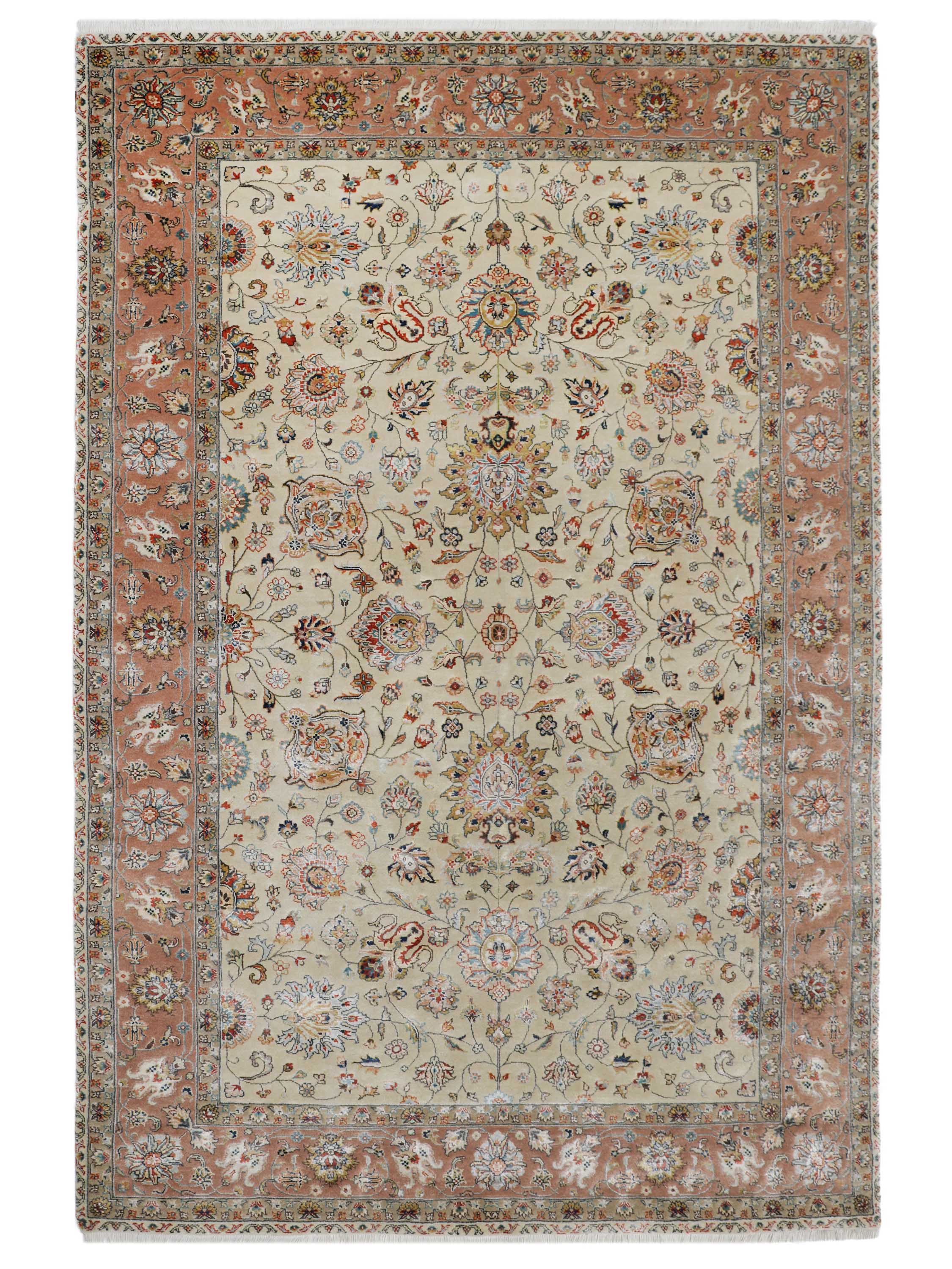 BIANCA | 6' x 9' FT  | 9' x 12' FT  | TRADITIONAL RUGS | IVORY-PINK COLOR