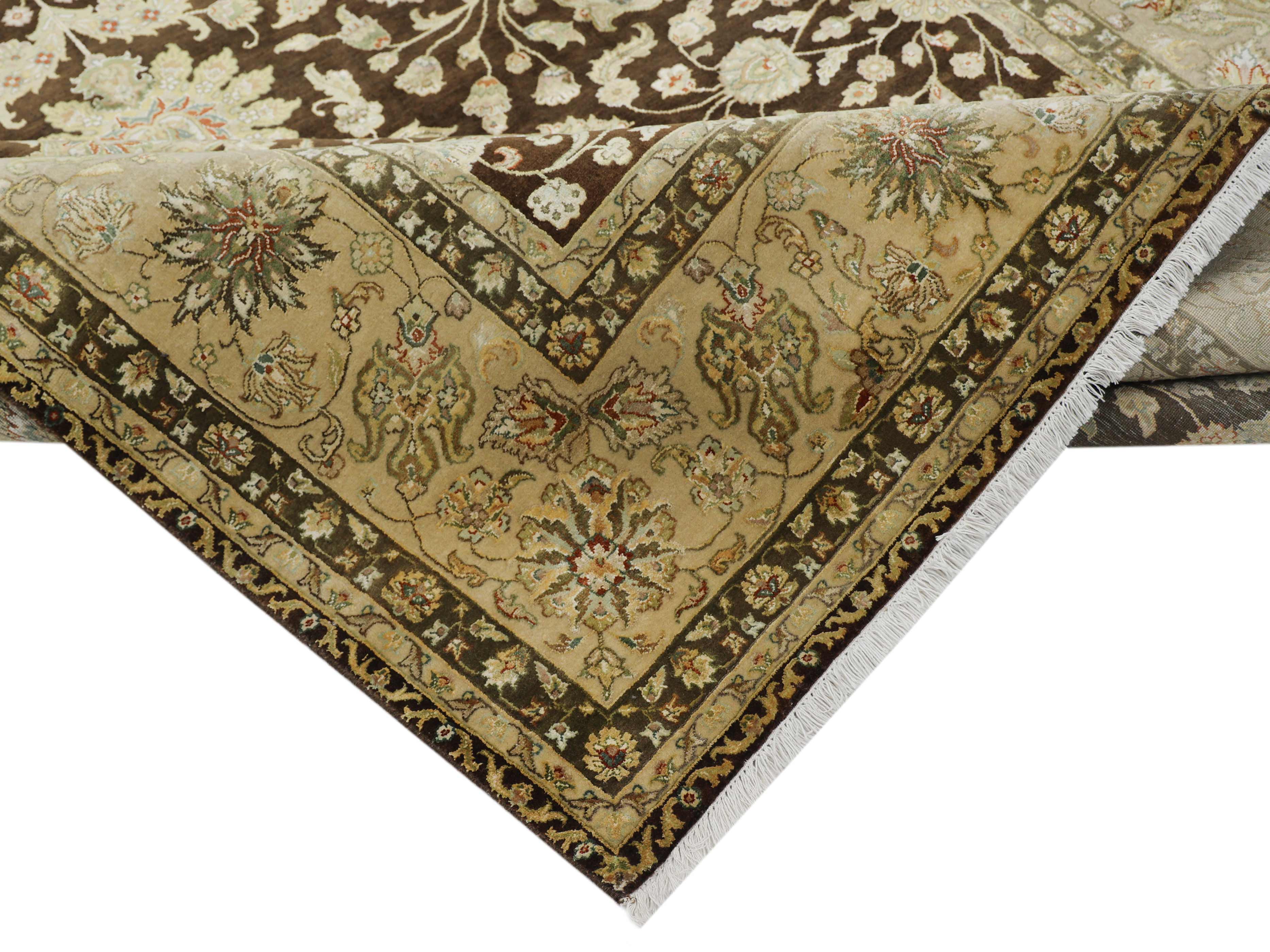 SAPPHIRE | 8' x 10' FT | 9' x 12' FT | TRADITIONAL RUGS | BROWN | IVORY COLOR