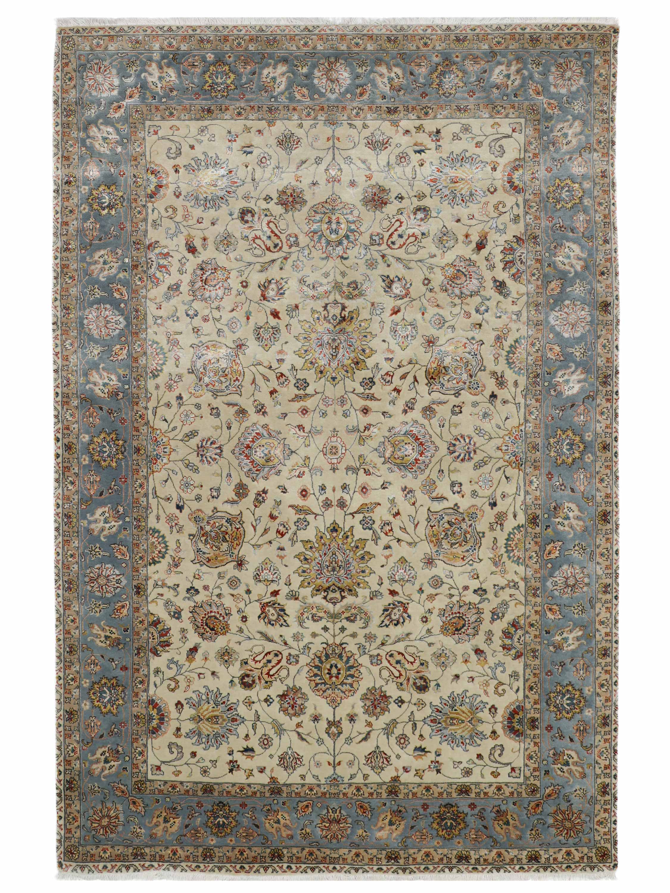 RYELAND | 6' x 9' FT | 8' x 10' FT | TRADITIONAL RUGS | IVORY - M. BLUE COLOR