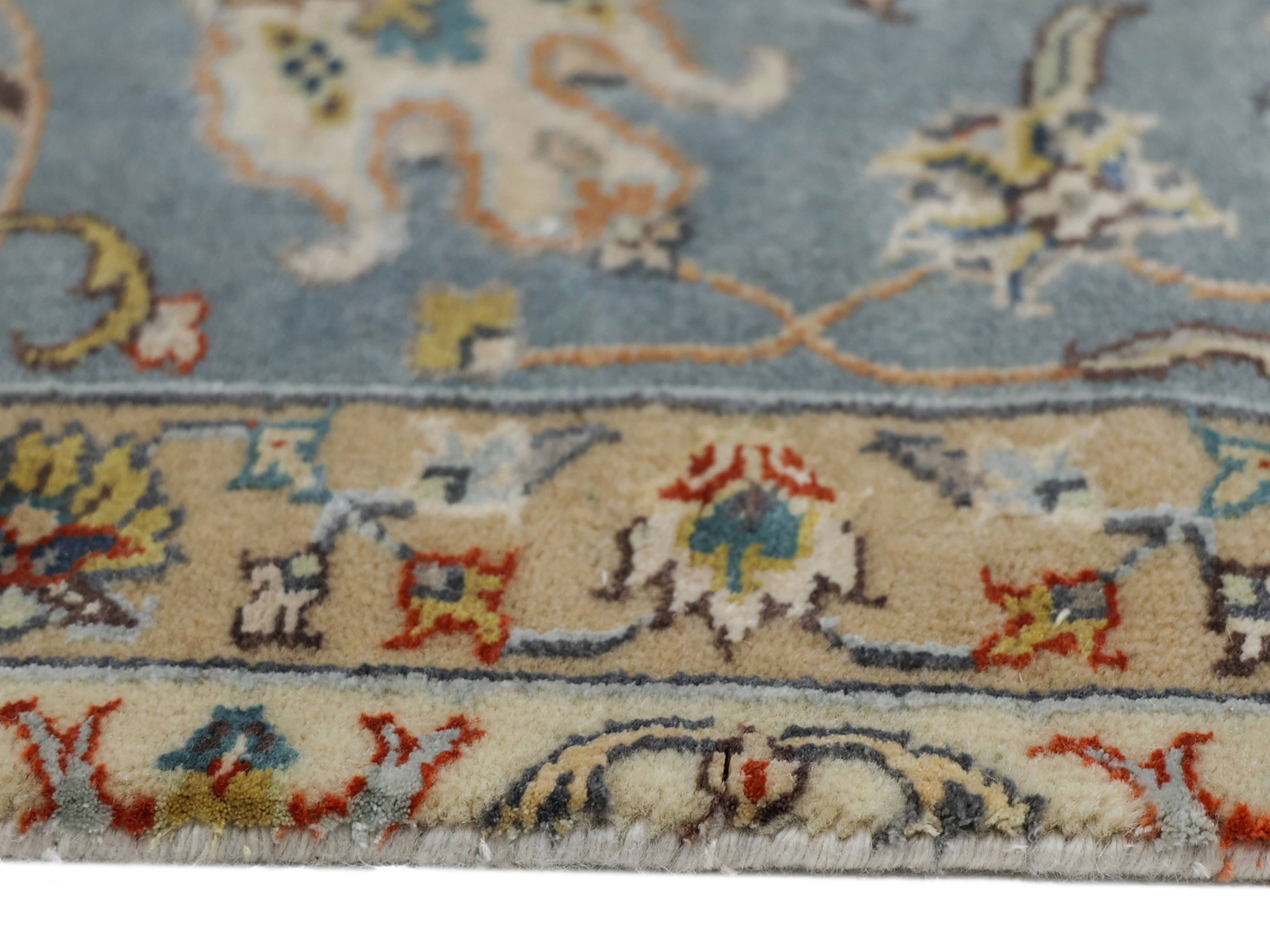 RYELAND | 6' x 9' FT | 8' x 10' FT | TRADITIONAL RUGS | IVORY - M. BLUE COLOR