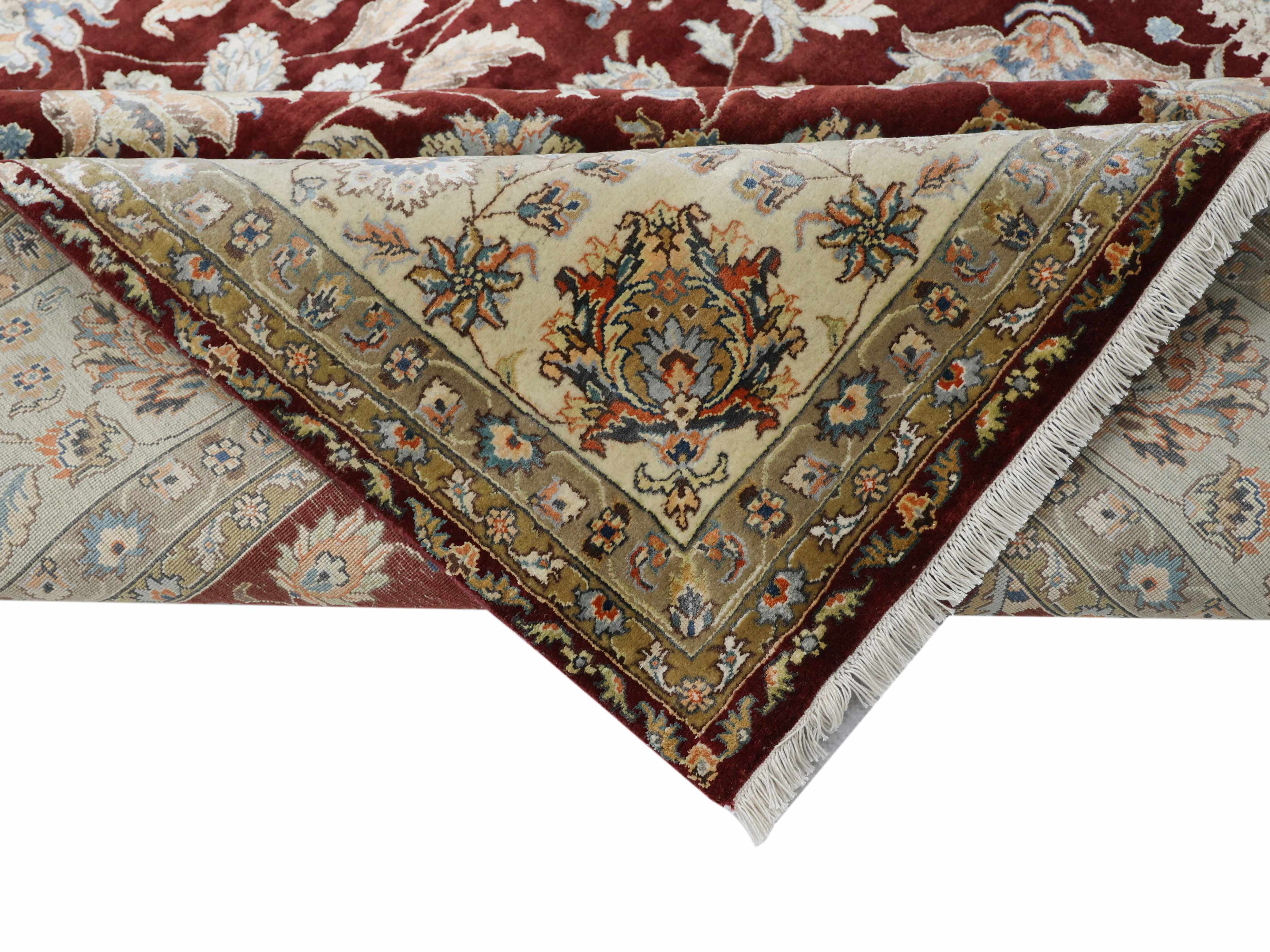 MORAINE | 8' x 10' FT | 9' x 12' FT | TRADITIONAL RUGS | MAROON - IVORY COLOR