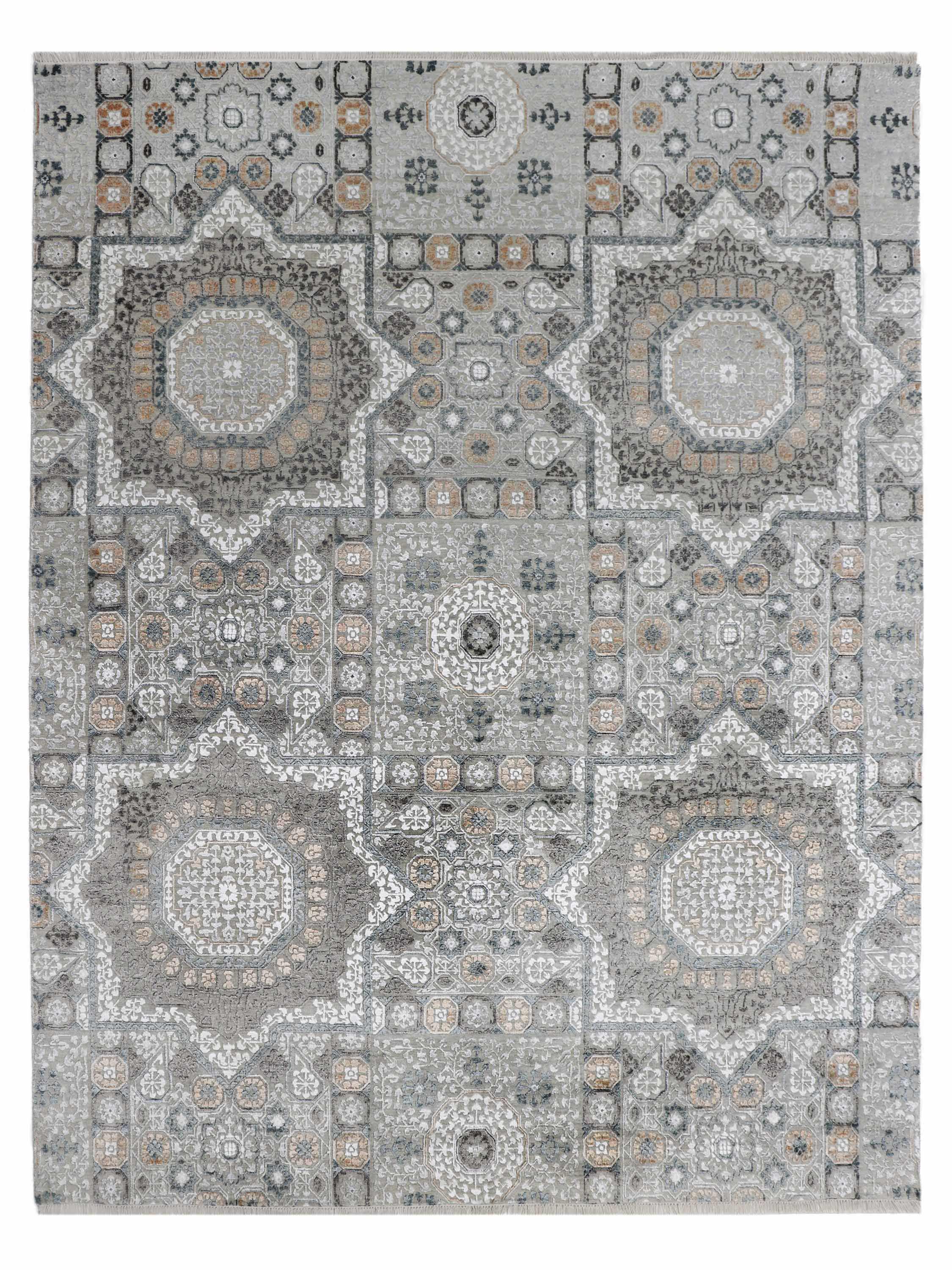 CLARISSA | 8' x 10' FT | TRADITIONAL RUGS | GREY - BEIGE COLOR